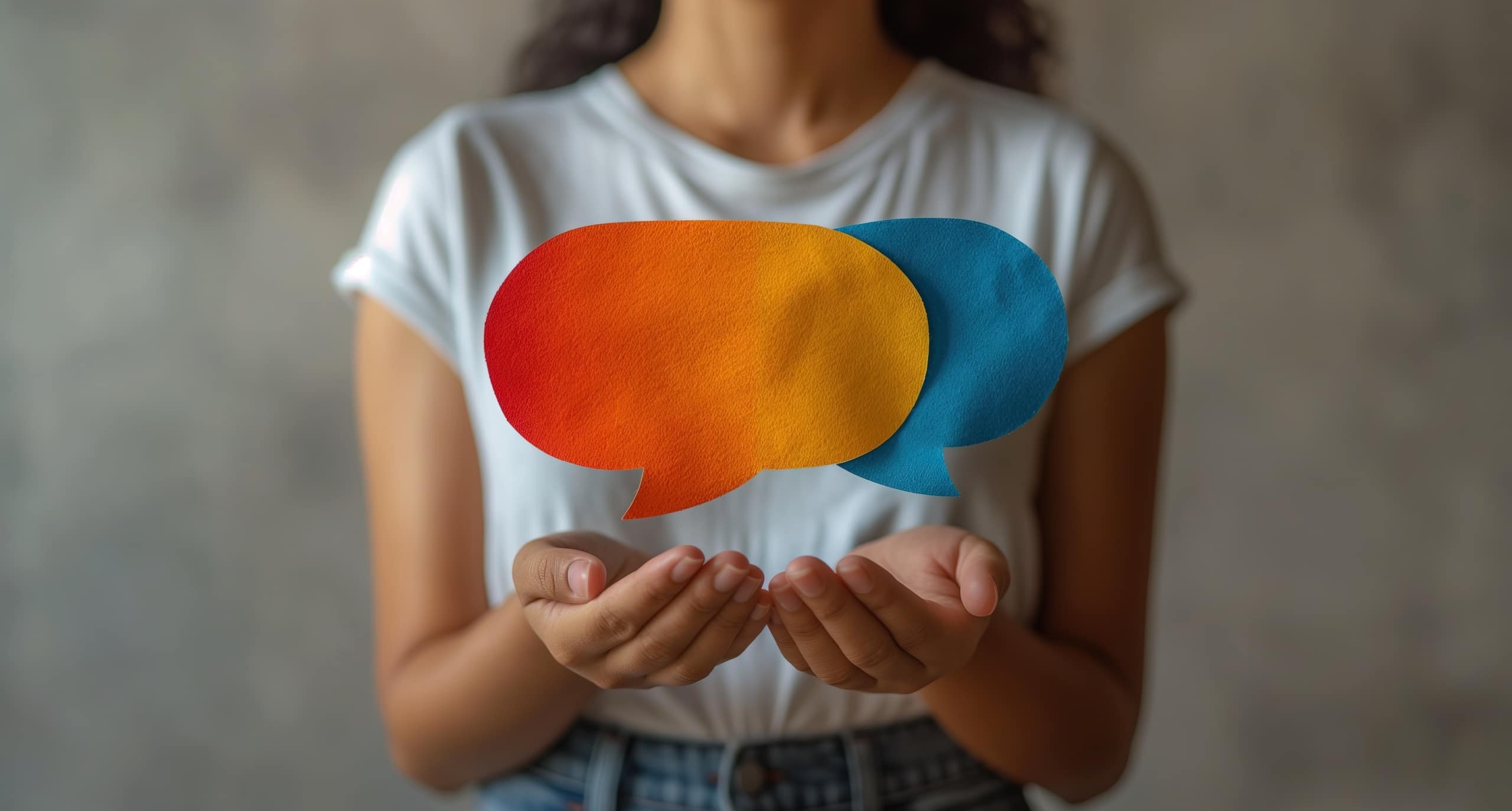 Diverse Communication Speech Bubbles Illustration